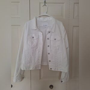 LOFT White Denim Jacket